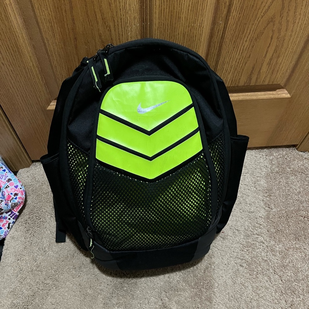 Nike Backpack Neon Yellow And Black Gem